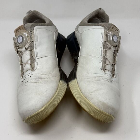 ECCO S Three GoreTex Golf Shoes Mens 10 - 10.5 EU 44 White Leather Spikeless main image 11